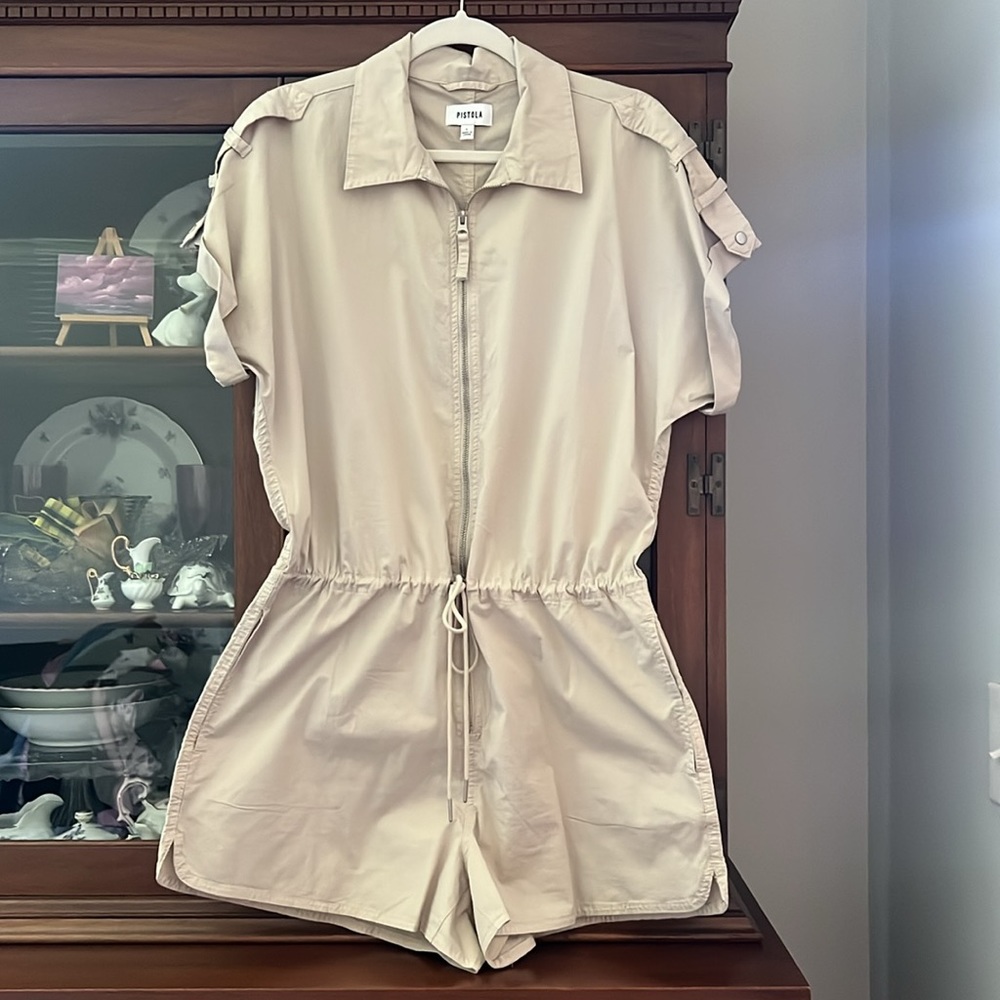 Pistola Meg utility romper, khaki, size L - Picture 2 of 5